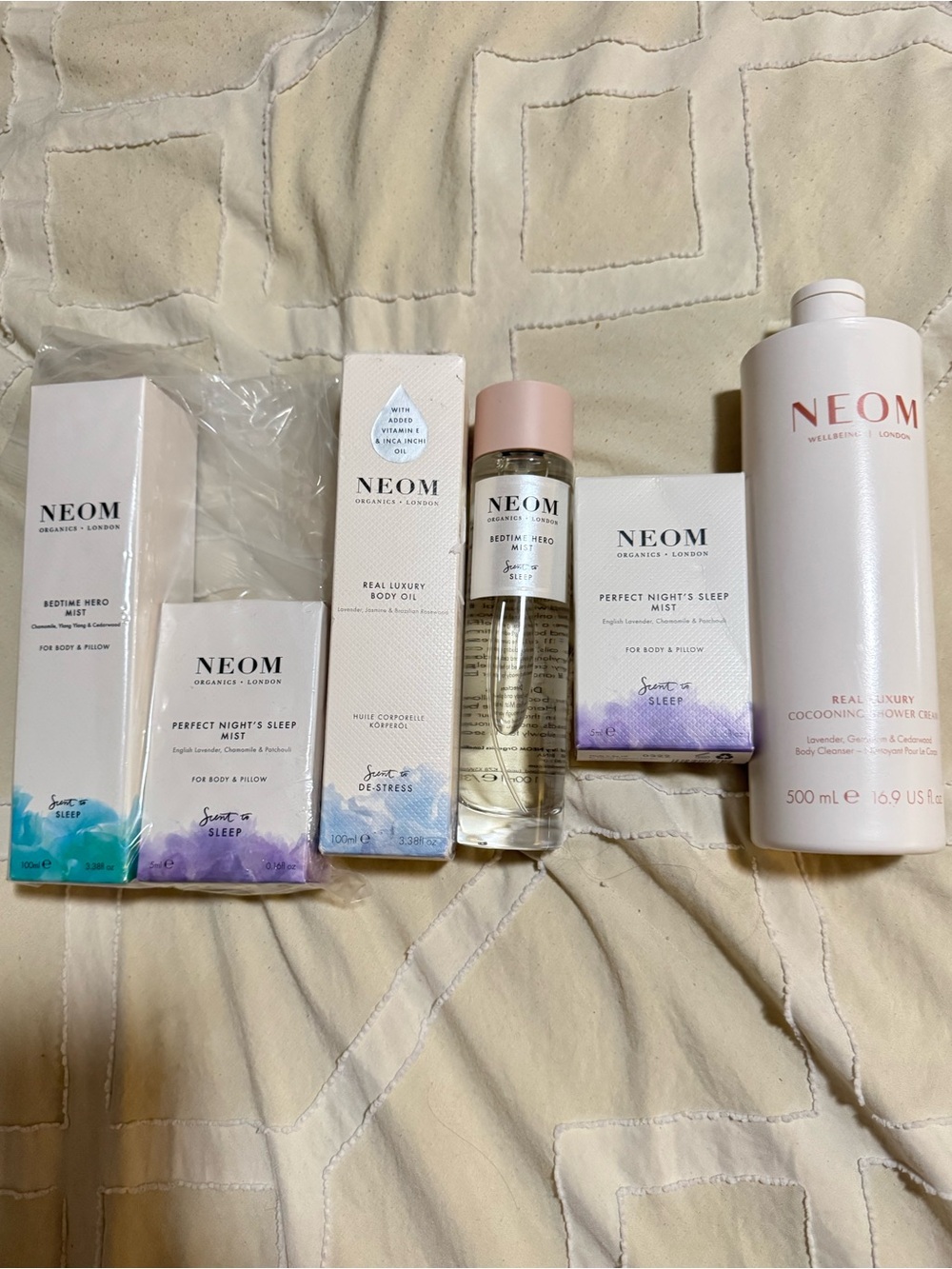 NWT NEOM Bundle Perfect Night's Sleep & Luxury Body Care Set
